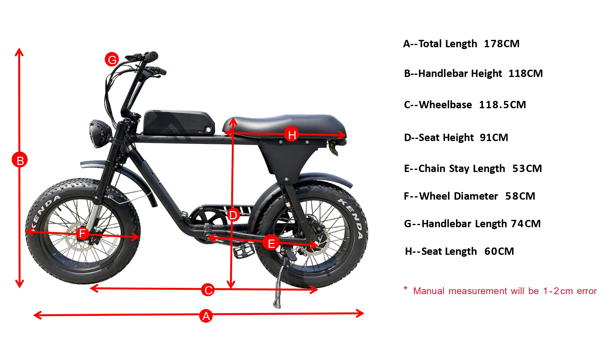 Géométrie De 26 Pouces Gros Pneu Vélo Électrique