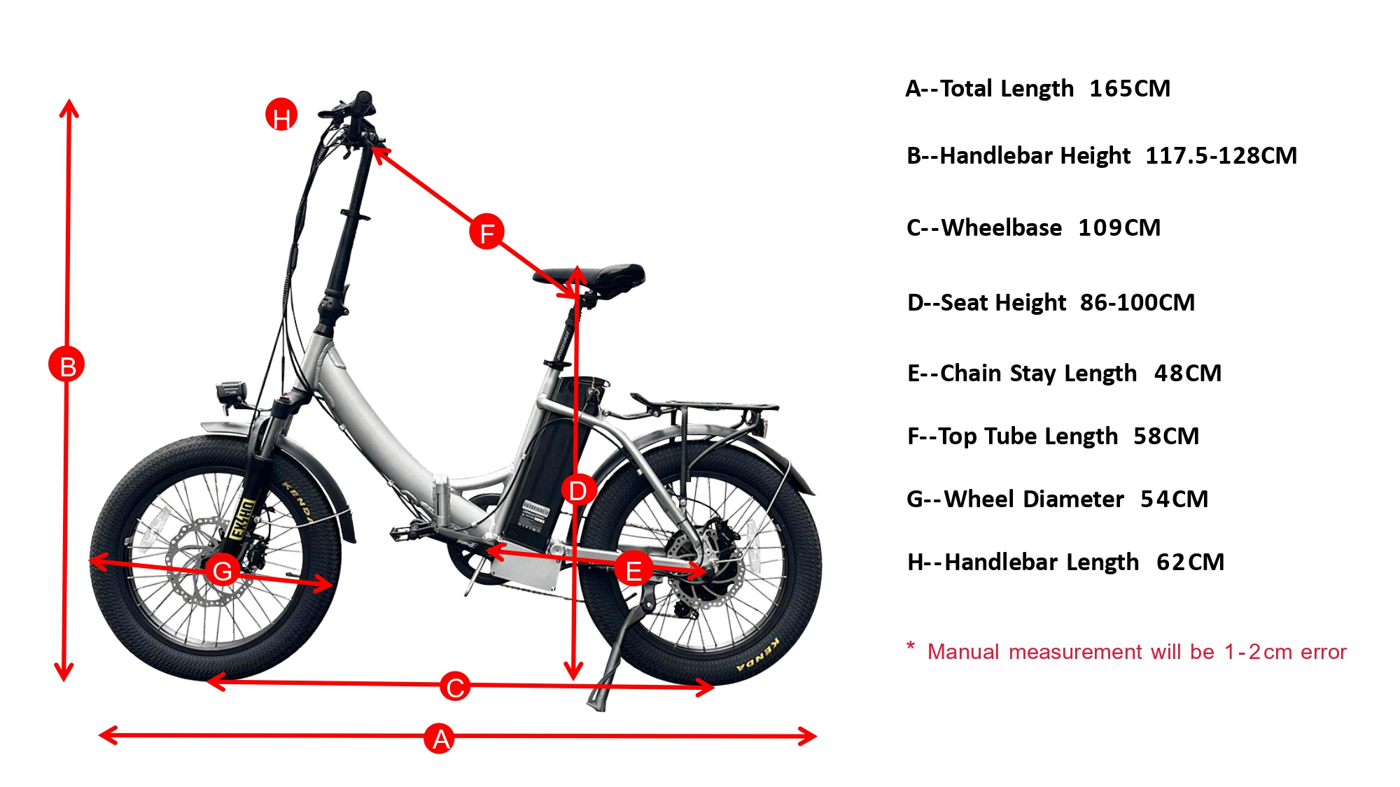 Géométrie de la batterie cachée vélo électrique