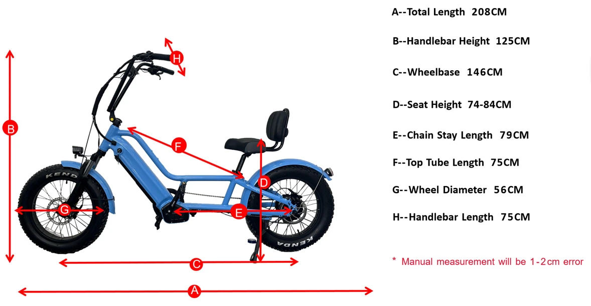 Géométrie du vélo couché électrique